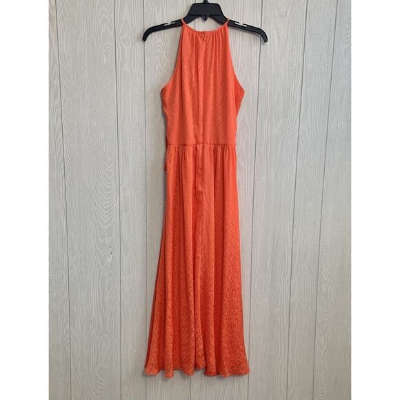 DKNY Orange Midi Sleeveless Dress Size 4 NWT - Picture 4 of 6